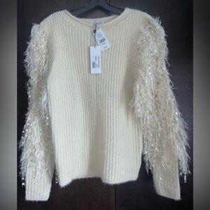 New Molly Bracken  Knitted Sweater  Off White XS/S